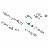 OEM Toyota Celica Inner Joint Assembly Diagram - 43040-20070