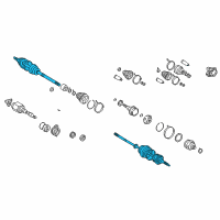 OEM 2005 Toyota Celica Outer Joint Assembly Diagram - 43470-29586