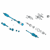 OEM Toyota Celica Axle Assembly Diagram - 43410-20800