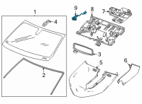 OEM Cadillac In-Car Sensor Diagram - 23410848