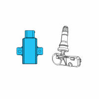 OEM 2016 Dodge Journey Module-Tire Pressure Monitoring Diagram - 68219831AF