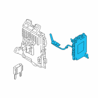 OEM Hyundai Elantra Brake Control Module And Receiver Unit Assembly Diagram - 95400-F2AW0