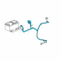 OEM 2008 Jeep Commander Alternator And Battery Wiring Diagram - 56050945AF