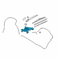 OEM 2019 Toyota C-HR Rear Motor Diagram - 85130-10350