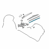 OEM 2020 Toyota C-HR Wiper Blade Refill Diagram - 85214-F4030