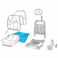 OEM 2004 Buick Century Pad Asm-Passenger Seat Cushion Diagram - 16793533