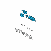 OEM 2006 Cadillac SRX CV Joints Diagram - 88957231