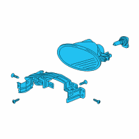 OEM 2015 Honda Civic Foglight Unit, Passenger Side Diagram - 33901-TS8-A51
