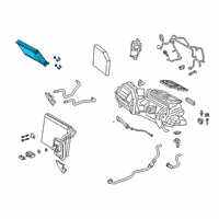 OEM 2020 Toyota GR Supra Heater Core Diagram - 87107-WAA01