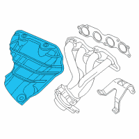 OEM 2002 Acura RSX Cover Complete, Exhaust Mn Diagram - 18120-PND-A01