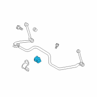 OEM 2008 Chrysler Aspen BUSHING-STABILIZER Bar Diagram - 52855391AB