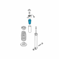 OEM Hyundai Elantra GT Rubber Bumper Diagram - 55326-G3AA0