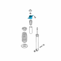 OEM Hyundai Veloster Bracket-Shock Absorber Mounting Diagram - 55330-G2100