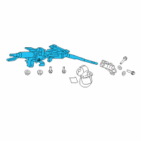 OEM 2007 Honda Fit Column Assembly, Steering Diagram - 53200-SLN-A01