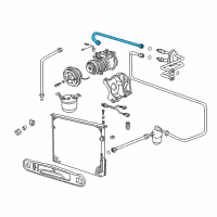 OEM BMW Suction Pipe Evaporator-Compressor Diagram - 64-50-8-381-184