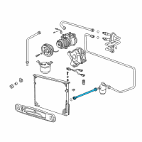 OEM BMW Z3 Condenser-Dryer Pressure Hose Assy Diagram - 64-53-8-391-323