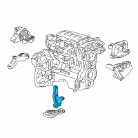 OEM 2012 Chevrolet Sonic Transmission Mount Bracket Diagram - 95483020