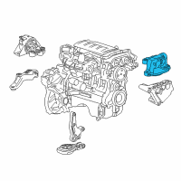 OEM 2014 Chevrolet Sonic Mount Asm-Engine Diagram - 94534037
