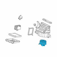 OEM 2011 Acura ZDX Motor Assembly With Fan Diagram - 79310-SZN-A41