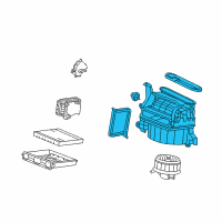 OEM Acura ZDX Blower Sub Assembly Diagram - 79305-SZN-A41