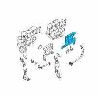 OEM 2011 BMW 335i Turbo Charger Heat Shield Diagram - 11-79-7-558-905