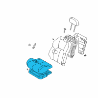 OEM 2004 Chrysler Sebring Front Seat Cushion Assembly Diagram - MN121327YA