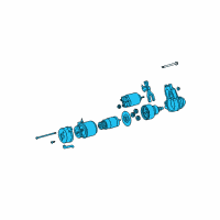 OEM 2009 Lexus IS F Starter Assy Diagram - 28100-38021