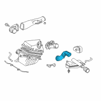 OEM 2000 Toyota 4Runner Air Inlet Hose Diagram - 17881-0C010