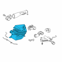 OEM 1996 Toyota Tacoma Air Cleaner Assembly Diagram - 17700-0C010