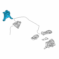 OEM 2017 Toyota Prius Side Mount Diagram - 12305-37341