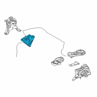 OEM 2020 Toyota C-HR Side Mount Bracket Diagram - 12315-37060