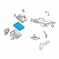 OEM 2019 Chevrolet Silverado 1500 LD Element-Air Cleaner Diagram - 23231630