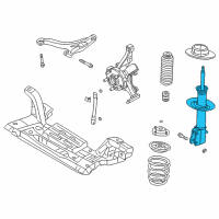 OEM 2001 Dodge Neon *STRUT-FRONTSUSPENSION Diagram - 5272325AE