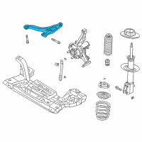 OEM Chrysler PT Cruiser Front Lower Control Arm Diagram - 4656730AN