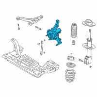 OEM 2002 Dodge Neon Front Steering Knuckle Diagram - 4656090AF