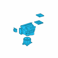 OEM 2012 Lexus LS600h Blower Assembly Diagram - 87130-50102