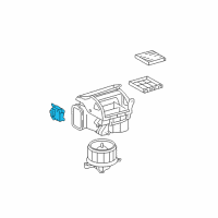 OEM 2007 Lexus LS460 Damper Servo Sub-Assembly (For Blower) Diagram - 87106-50420