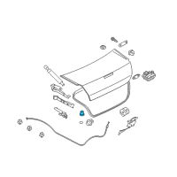 OEM Dodge STOP/BUMP-Trunk Lid Diagram - MB926555