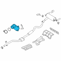 OEM 2017 BMW 230i Catalytic Converter Diagram - 18-32-8-685-968