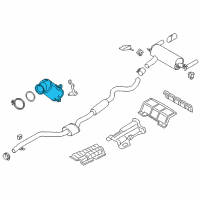 OEM BMW 230i Catalytic Converter Diagram - 18-32-8-685-968