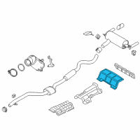 OEM BMW 230i xDrive Heat Insulator Rear Silencer Diagram - 51-48-7-351-566