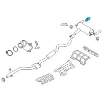OEM 2015 BMW 328d xDrive TAILPIPE END PIECE, ALU-LOOK Diagram - 18-30-7-610-635