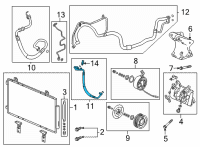 OEM Acura TLX HOSE, DISCHARGE Diagram - 80315-TGZ-A01