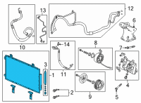 OEM Acura TLX CONDENSER ASSY Diagram - 80100-TGZ-A01