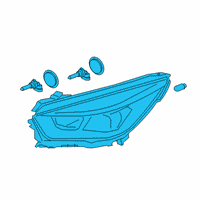 OEM Ford Escape HEADLAMP ASY Diagram - LJ6Z-13008-C