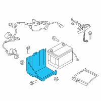 OEM Dodge Avenger Support-Battery Tray Diagram - 5155605AC