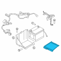 OEM Chrysler Sebring Tray-Battery Diagram - 5155731AA