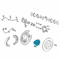 OEM 2016 Acura MDX Bearing Assembly, Rear Diagram - 42200-TZ6-A11