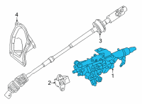 OEM Toyota Column Assembly Diagram - 45250-48420