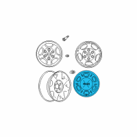 OEM 2002 Cadillac Escalade Wheel Diagram - 9592564